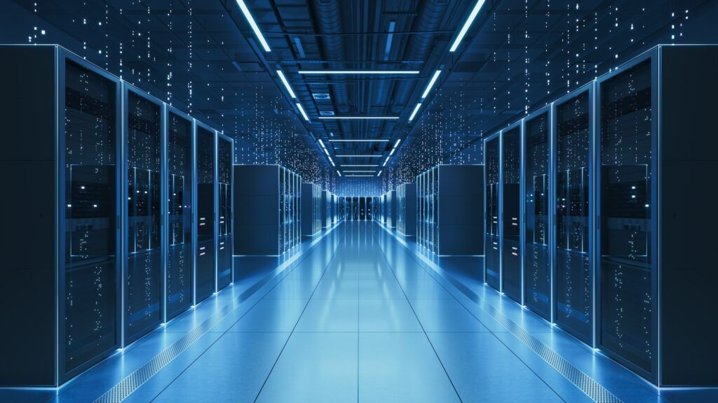 data centre servers storage racks